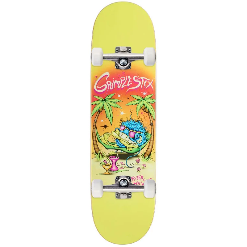 Anti-Hero Hewitt Grimple Beach Skateboard Complete - Yellow - 8.50"