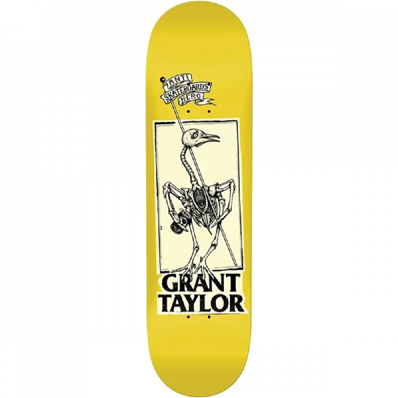 Antihero Taylor Pigeon Vision 8.25" Yellow Skateboard Deck