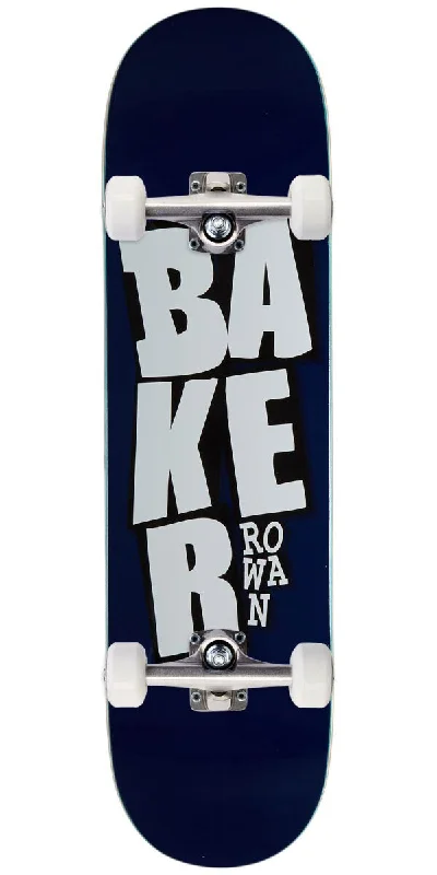 Baker Rowan Stacked Name B2 Skateboard Complete - Blue - 8.25"