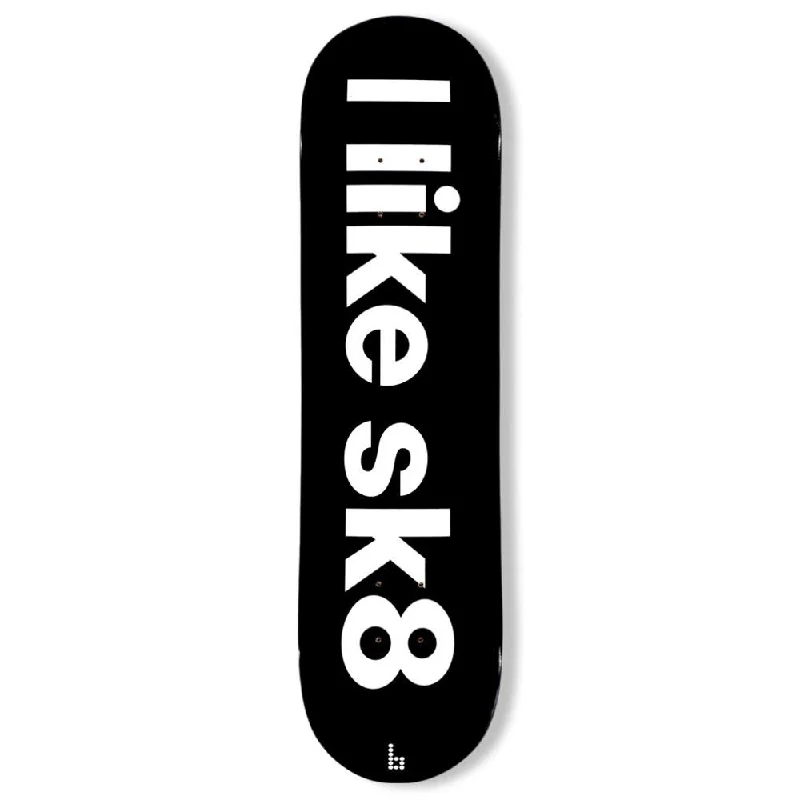 Braille I Like Sk8 Skateboard Deck