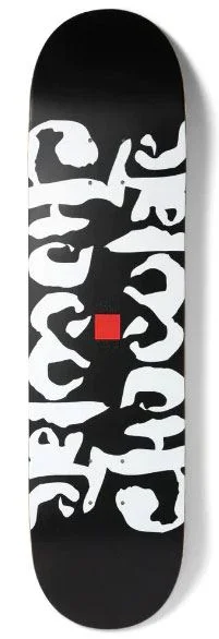 Chocolate Ink Blot Black Chris Roberts Twin Tip Symmetrical Skateboard Deck - 8.0"