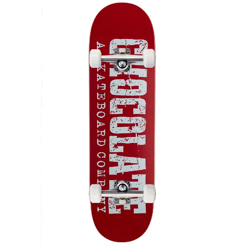 Chocolate Western Heritage Tershy Skateboard Complete - Red - 8.50"