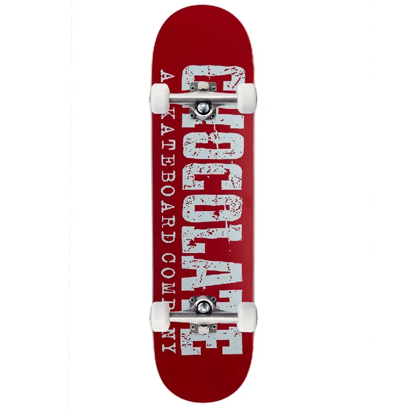 Chocolate Western Heritage Tershy Twin Tip Skateboard Complete - Red - 8.00"