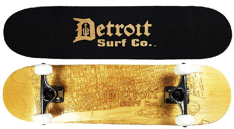 Detroit Street Map Skateboard