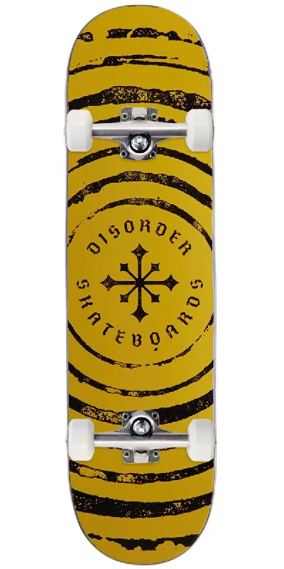 Disorder Spun Skateboard Complete - Yellow - 8.00"