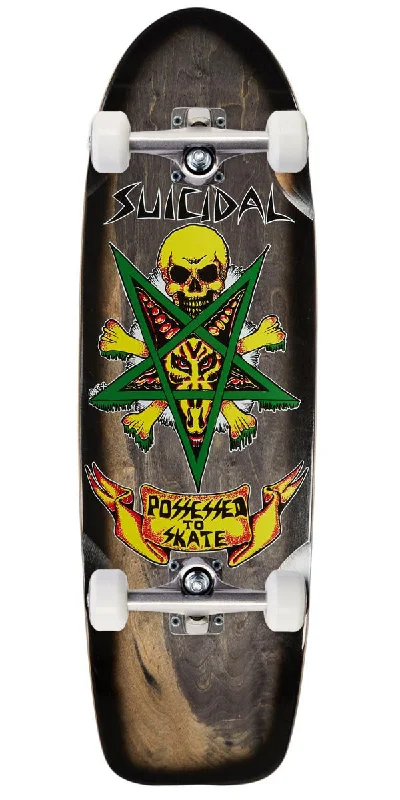 Dogtown Possessed To Skate 70's Classic Skateboard Complete - Black Stain/Black Fade - 9.00"