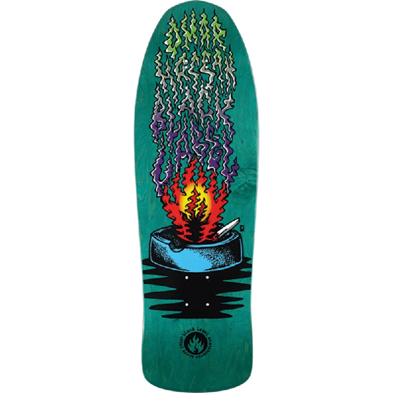 Black Label Hassan Ashtray 12xu Skateboard Deck -10x31.25 Aqua Stain DECK ONLY