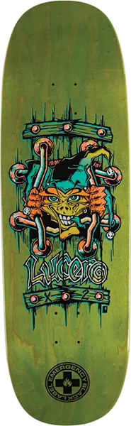 Black Label Lucero x2 Tugboat Skateboard Deck -9.5x32.12 Asst.Stain DECK ONLY