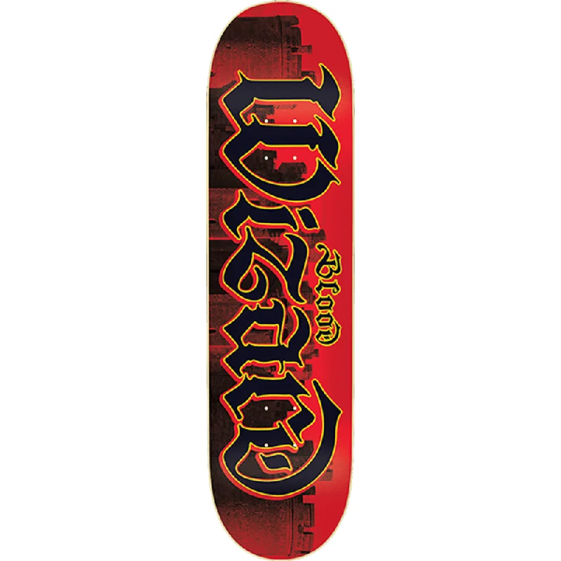 Blood Wizard Castles Script Skateboard Deck -8.75 Red/Black DECK ONLY