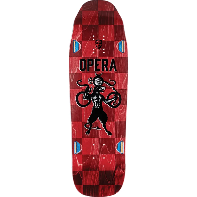 Opera Beast Checker Skateboard Deck -9.5x32.0 Wheel Wells DECK ONLY