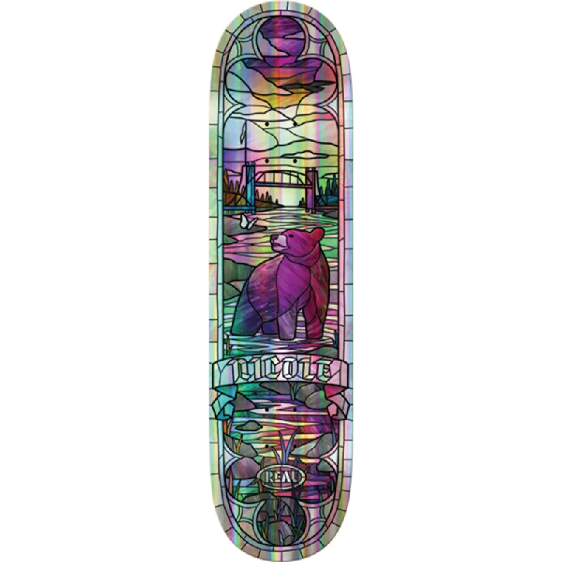 Real Hause Holo Cathedral Skateboard Deck -8.38 Rainbow Foil DECK ONLY