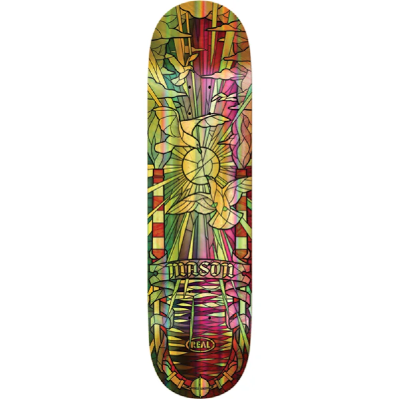 Real Silva Holo Cathedral Skateboard Deck -8.25 Gold Foil Tf DECK ONLY