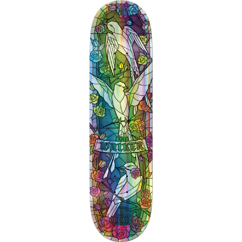 Real Walker Holo Cathedral Skateboard Deck -8.38 Rainbow Foil DECK ONLY