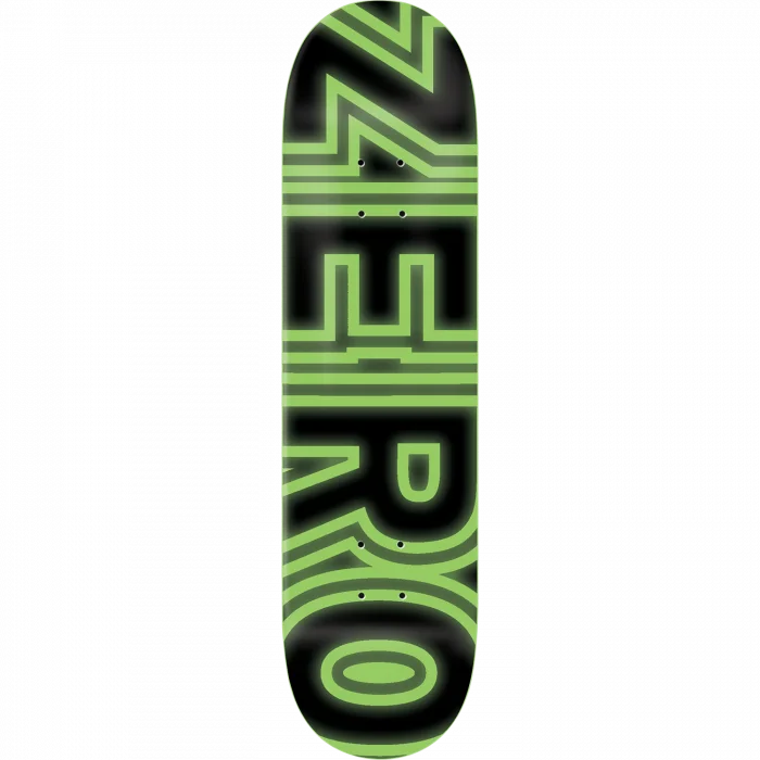 Zero Bold Gitd Skateboard Deck -8.25 Black/Glow DECK ONLY