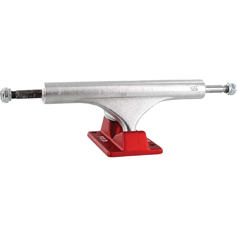 Ace Classic High Truck 55/6.375 Polished/Red Skateboard Trucks (Set of 2)