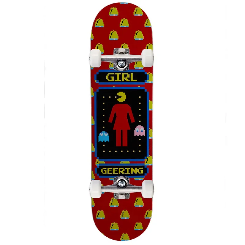 Girl x Pac-Man Geering Skateboard Complete - Red - 8.00"