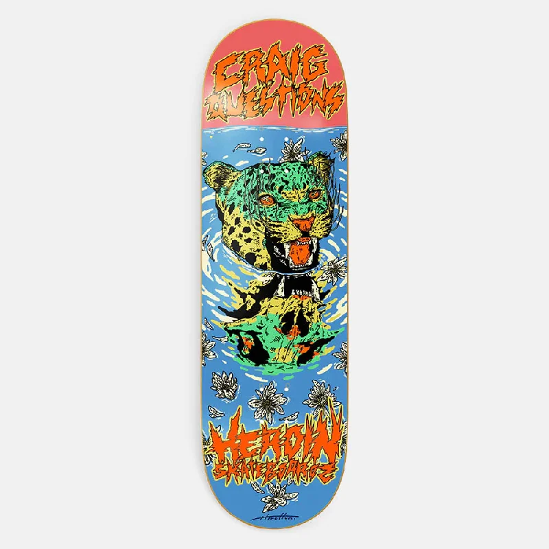 Heroin Skateboards - 9.0" Craig Questions Dead Reflections Skateboard Deck