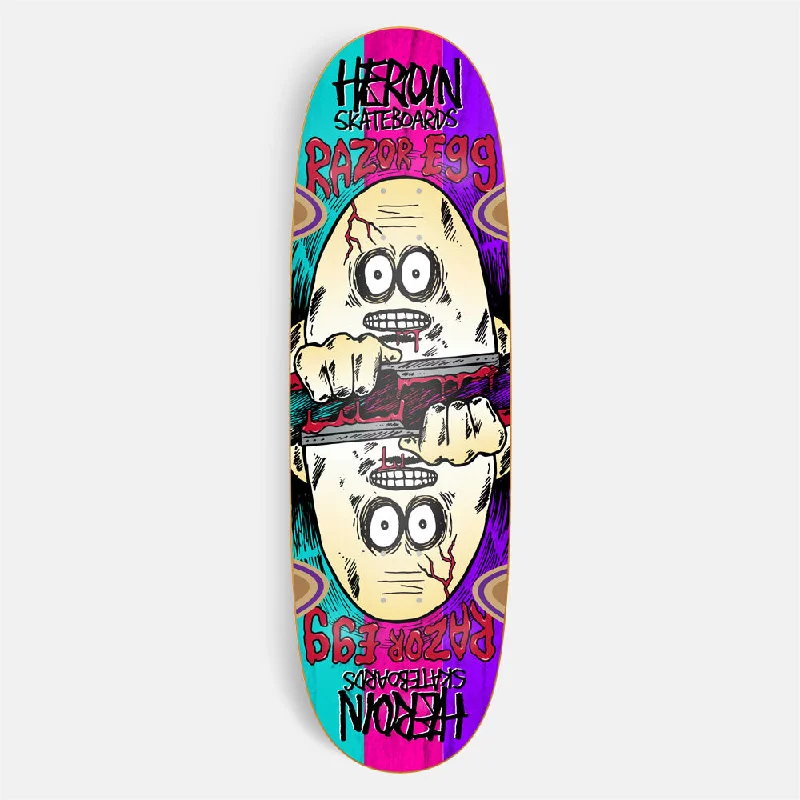 Heroin Skateboards - 9.5" Razoregg Symmetrical Spliced Skateboard Deck - Various Stains