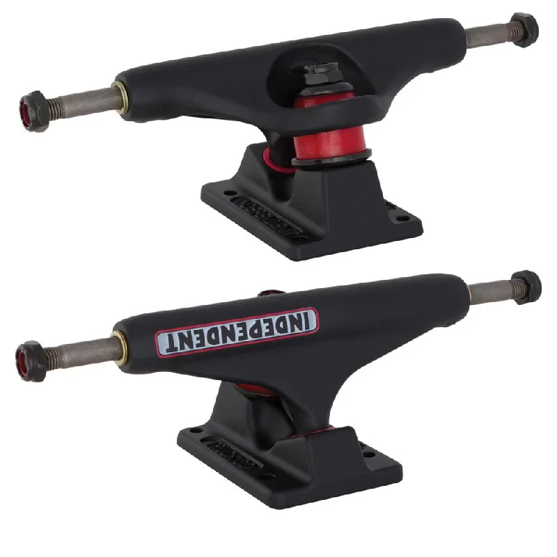 Independent Stage 11 Bar Logo Flat Black Standard Skateboard Trucks