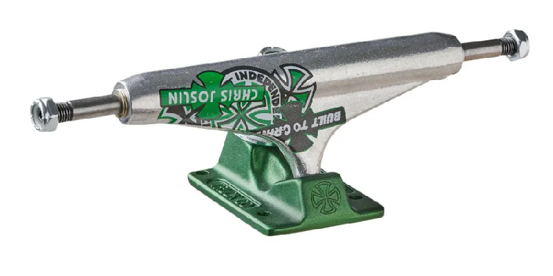 Independent Stage 11 Forged Hollow Chris Joslin Silver/Green Standard Trucks