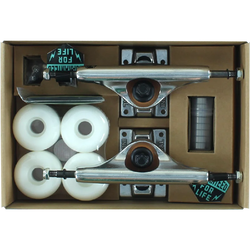 Industrial Component Pack 5.0 Raw/Raw W/White 52mm Skateboard Trucks