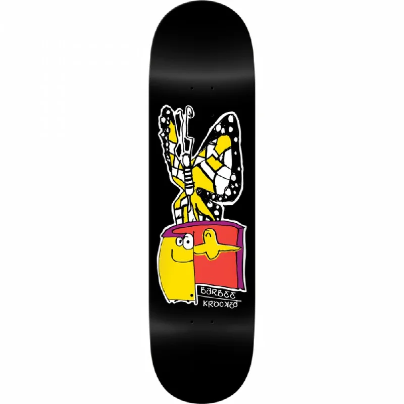 Krooked Barbee Open 8.75" Black Skateboard Deck