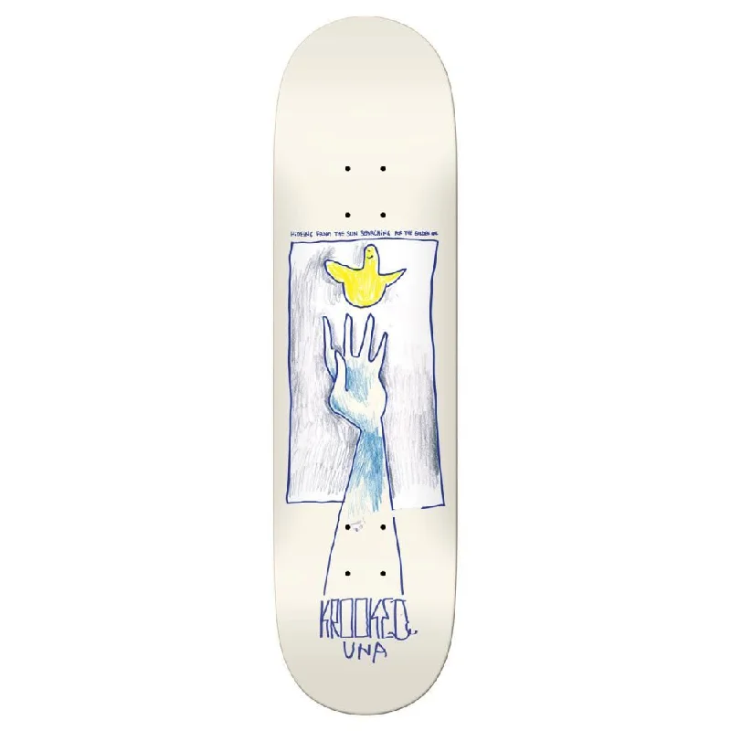 Krooked Deck Una Golden Skateboard Deck - 8.28"