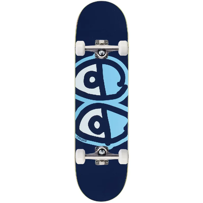 Krooked Eyes Easy Rider Skateboard Complete - Blue - 8.38"