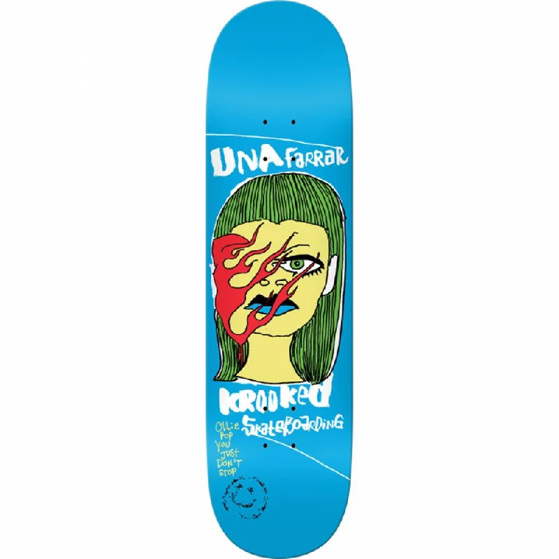 Krooked Farrar Don't Stop 8.38" Blue Skateboard Deck