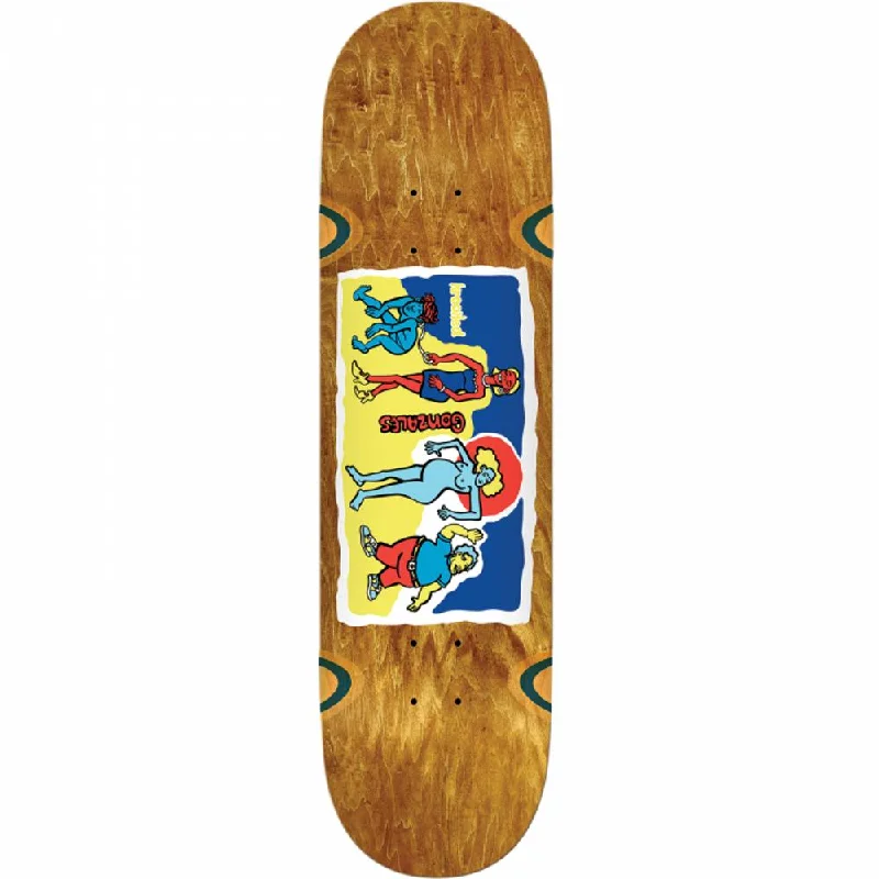 Krooked Gonz Family Affair 9" Brown Wheel Wells Skateboard Deck