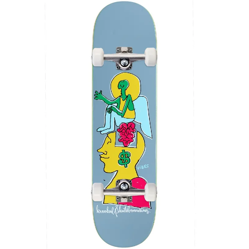 Krooked Smart Money Full Skateboard Complete - Grey - 8.25"