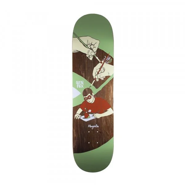 Magenta Glen Fox Extravision Skateboard Deck - 8.25"