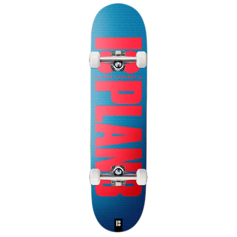 Plan B OG Metallic Skateboard Complete - Blue/Red - 8.25"