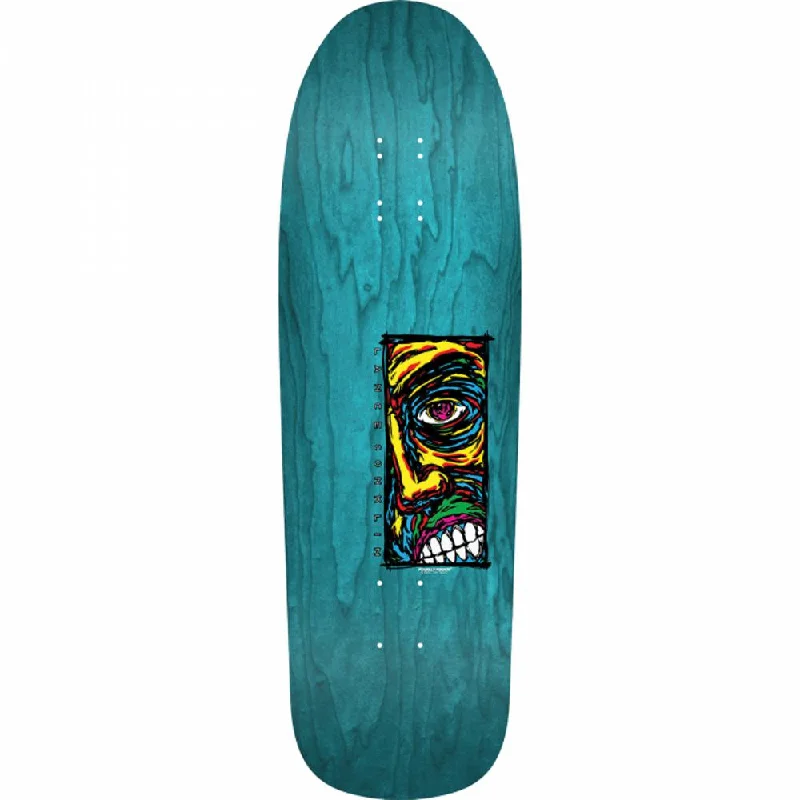 Powell Peralta Conklin Face 9.75" Teal Stain Skateboard Deck