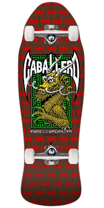 Powell-Peralta Steve Caballero Street Dragon 21 Skateboard Complete - Red/Brown Stain - 9.625"