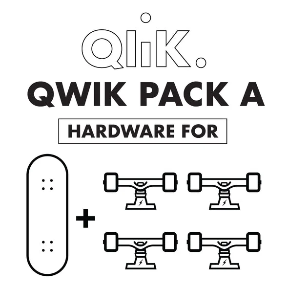 Qwiktruks - Skate Truck Quick Release System - Qwik Pack A