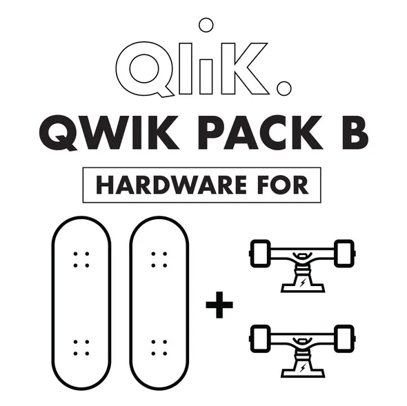 Qwiktruks - Skate Truck Quick Release System - Qwik Pack B