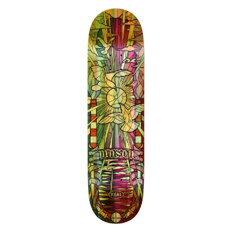 Real s Mason Foil Holo Cathedral TF Skateboard Deck - 8.25"