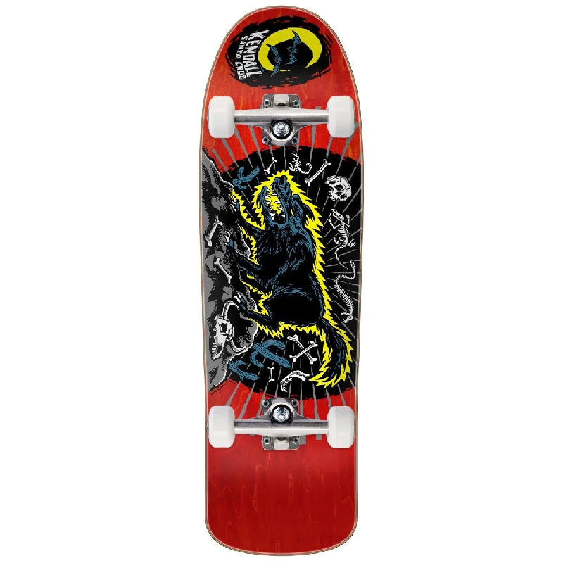 Santa Cruz Kendall Wolf Reissue Skateboard Complete - 9.28"