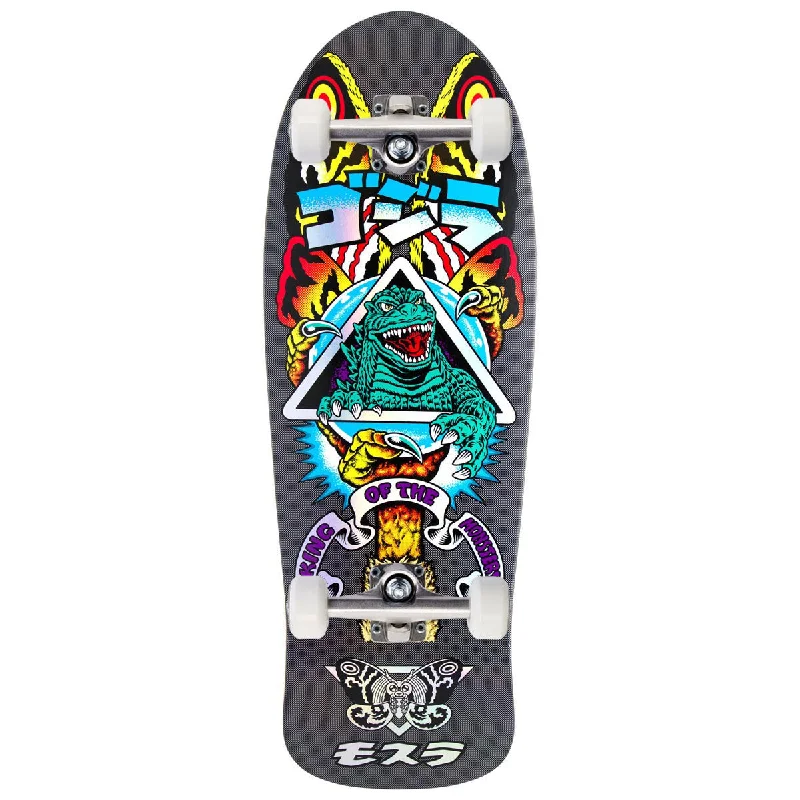 Santa Cruz x Godzilla Mothra Natas Skateboard Complete - 10.538"