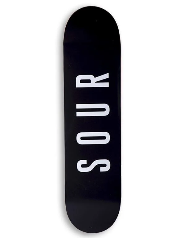 Sour Solution Army Black Skateboard Deck - 8.0"