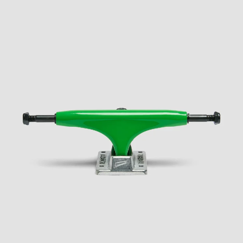 Tensor Alloys 5.25 Skateboard Trucks 1 Pair Green/Raw - 8"