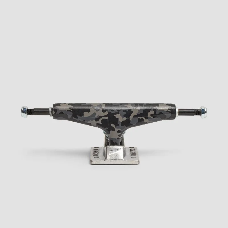 Tensor Aluminum Camo 5.25 Trucks 1 Pair Black/Raw - 8"