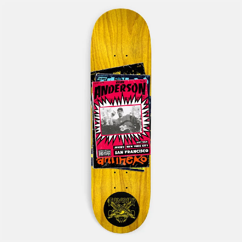 Thrasher Magazine - 9.0" Brian Anderson Anti Hero Skateboard Deck (Various Stains)