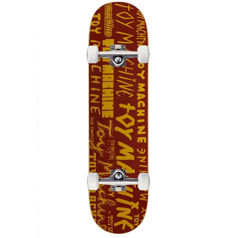 Toy Machine Word Marks Skateboard Complete - Red - 8.00"