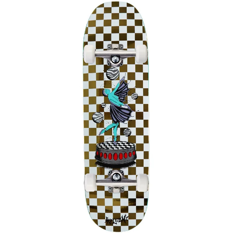 Welcome Dancer On A Baculus 2 Skateboard Complete - White/Gold Foil - 9.00"