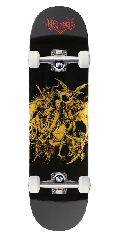 Welcome Saint Skateboard Complete - Black/Gold Foil - 8.50"