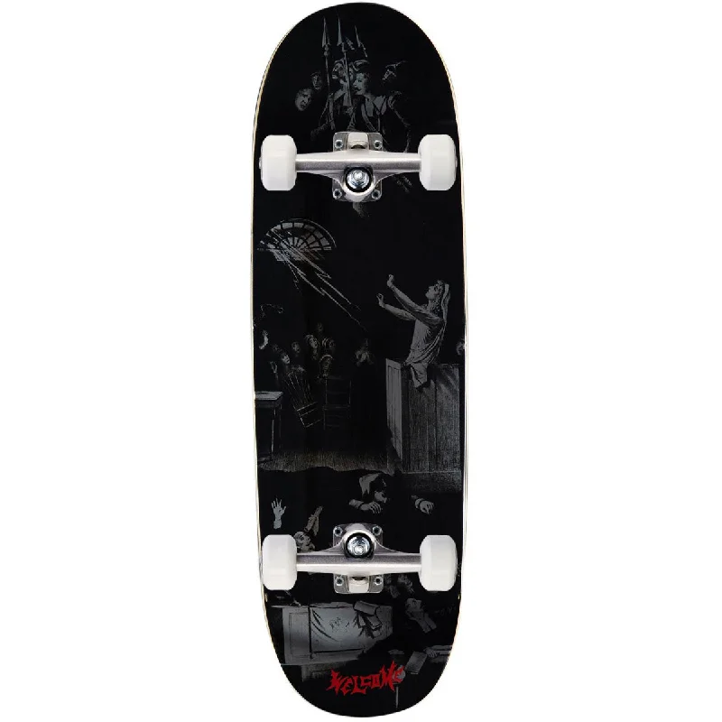 Welcome Trial On A Boline 2.0 Skateboard Complete - Black/Silver Foil - 9.50"