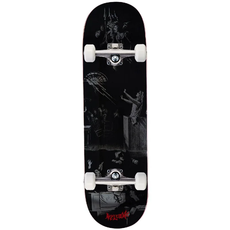 Welcome Trial On A Popsicle Skateboard Complete - Black/Silver Foil - 9.00"