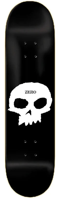 Zero Skateboards Zero Single Skull Blk/Wht  Skateboard Deck - 8.25"